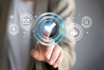 Standard Quality Control Collage Concept